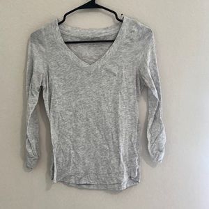 Grey long sleeve or mid way sleeve